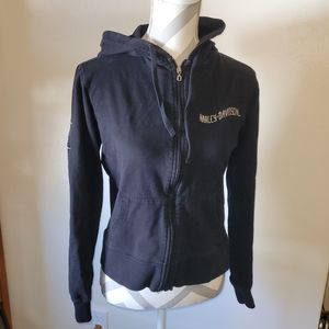 Harley-Davidson Black Hoodie Full Zip